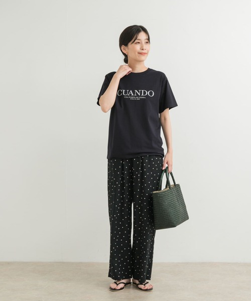 URBAN RESEARCH DOORS（アーバンリサーチドアーズ）の「ロゴプリントTシャツ（Tシャツ/カットソー・レディース・ネイビー/オフホワイト/ミント・MEDIUM）」の14枚目の写真