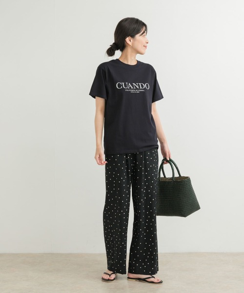 URBAN RESEARCH DOORS（アーバンリサーチドアーズ）の「ロゴプリントTシャツ（Tシャツ/カットソー・レディース・ネイビー/オフホワイト/ミント・MEDIUM）」の15枚目の写真