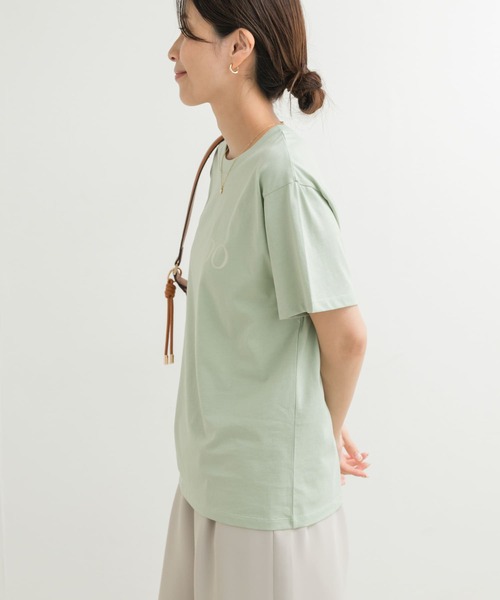 URBAN RESEARCH DOORS（アーバンリサーチドアーズ）の「ロゴプリントTシャツ（Tシャツ/カットソー・レディース・ネイビー/オフホワイト/ミント・MEDIUM）」の19枚目の写真