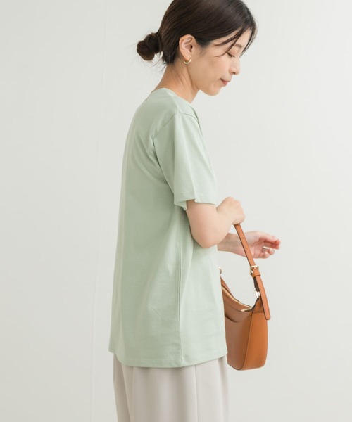 URBAN RESEARCH DOORS（アーバンリサーチドアーズ）の「ロゴプリントTシャツ（Tシャツ/カットソー・レディース・ネイビー/オフホワイト/ミント・MEDIUM）」の20枚目の写真