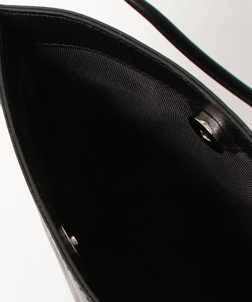 L.E.D.BITES（エルイーディーバイツ）の「レザー　ミニショルダー　ワンマイルショルダー（ショルダーバッグ・メンズ・グレー/ブラック・ONE SIZE）」の5枚目の写真