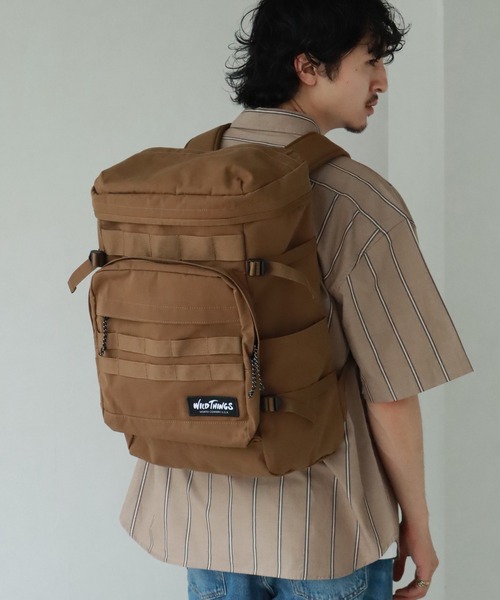 WILD THINGS（ワイルドシングス）の「【WILD THINGS/ワイルドシングス】バックパック(容量：約30L)（バックパック/リュック・メンズ・ベージュ/グレー/ブラック・FREE）」の6枚目の写真