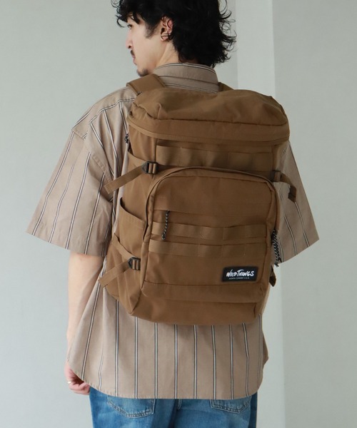 WILD THINGS（ワイルドシングス）の「【WILD THINGS/ワイルドシングス】バックパック(容量：約30L)（バックパック/リュック・メンズ・ベージュ/グレー/ブラック・FREE）」の7枚目の写真