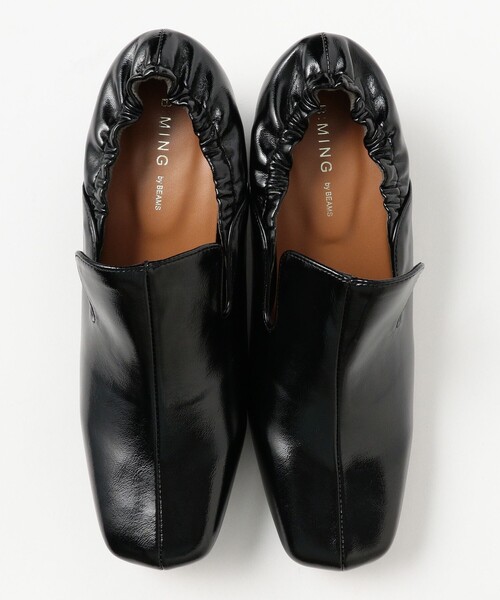 B:MING by BEAMS（ビーミングバイビームス）の「ギャザー ヒール ローファー（22.5～24.5cm）（ローファー・レディース・ブラック/ブラウン・24.5cm/23.5cm/22.5cm）」の7枚目の写真
