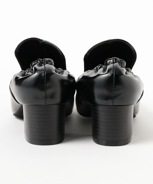 B:MING by BEAMS（ビーミングバイビームス）の「ギャザー ヒール ローファー（22.5～24.5cm）（ローファー・レディース・ブラック/ブラウン・24.5cm/23.5cm/22.5cm）」の8枚目の写真
