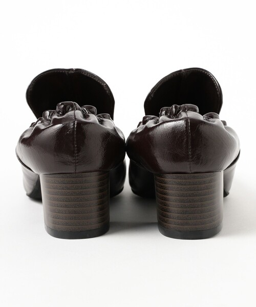 B:MING by BEAMS（ビーミングバイビームス）の「ギャザー ヒール ローファー（22.5～24.5cm）（ローファー・レディース・ブラック/ブラウン・24.5cm/23.5cm/22.5cm）」の14枚目の写真
