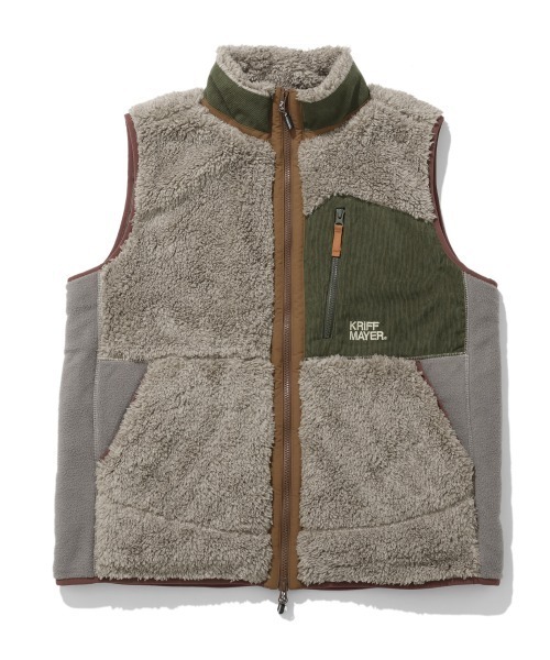 KRIFF MAYER(クリフメイヤー)の「シャギーボアベスト(ベスト・メンズ・グレー/ナチュラル/グリーン/ブラウン/ネイビー/カラフル/ブラック・MEDIUM/X-LARGE/LARGE)」の9枚目の写真