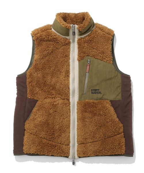 KRIFF MAYER(クリフメイヤー)の「シャギーボアベスト(ベスト・メンズ・グレー/ナチュラル/グリーン/ブラウン/ネイビー/カラフル/ブラック・MEDIUM/X-LARGE/LARGE)」の19枚目の写真