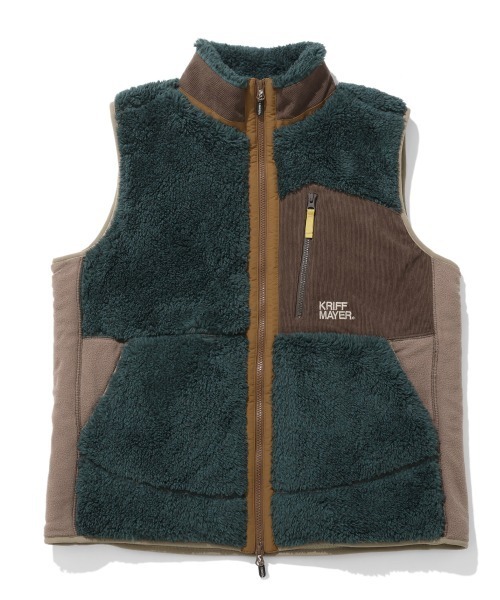 KRIFF MAYER(クリフメイヤー)の「シャギーボアベスト(ベスト・メンズ・グレー/ナチュラル/グリーン/ブラウン/ネイビー/カラフル/ブラック・MEDIUM/X-LARGE/LARGE)」の15枚目の写真