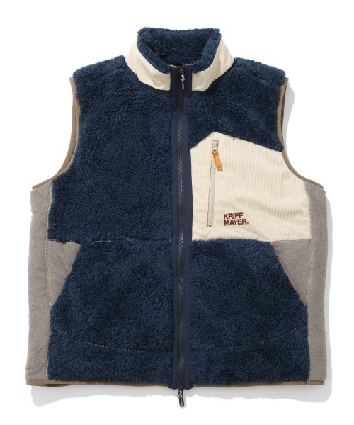 KRIFF MAYER(クリフメイヤー)の「シャギーボアベスト(ベスト・メンズ・グレー/ナチュラル/グリーン/ブラウン/ネイビー/カラフル/ブラック・MEDIUM/X-LARGE/LARGE)」の21枚目の写真