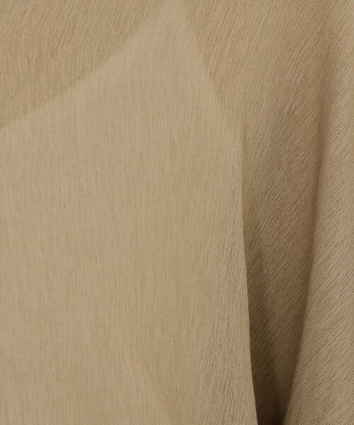 THE SHOP TK (ザ ショップ ティーケー )の「後ろギャザーシアーシャツ【体型カバー/洗える】(シャツ/ブラウス・レディース・ブラウン系その他/アイボリー/パープル系4・99)」の11枚目の写真