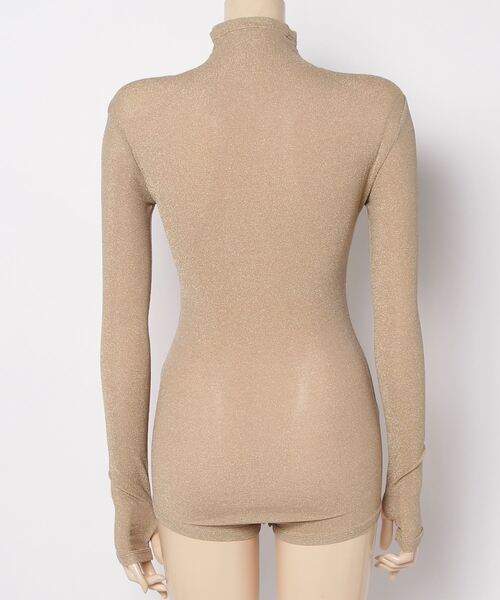 DLESS(ドレス)の「Half zipup bodysuits/ハーフジップロングスリーブボディスーツ(Tシャツ/カットソー・レディース・ブラック/ゴールド/ネイビー・X-SMALL/SMALL)」の22枚目の写真