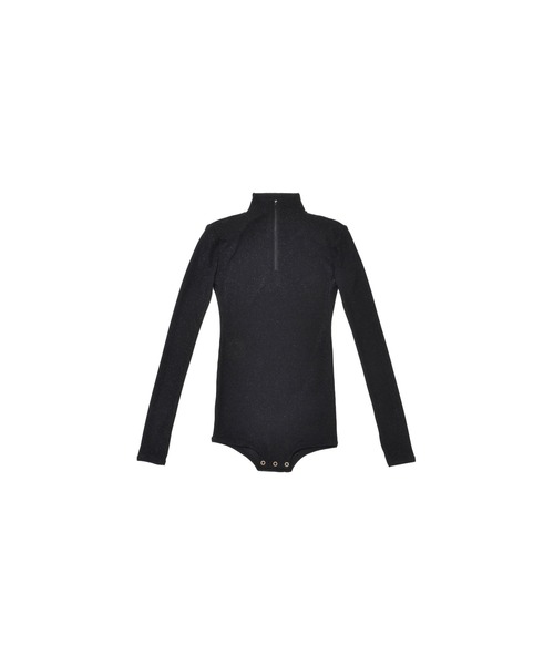 DLESS(ドレス)の「Half zipup bodysuits/ハーフジップロングスリーブボディスーツ(Tシャツ/カットソー・レディース・ブラック/ゴールド/ネイビー・X-SMALL/SMALL)」の20枚目の写真