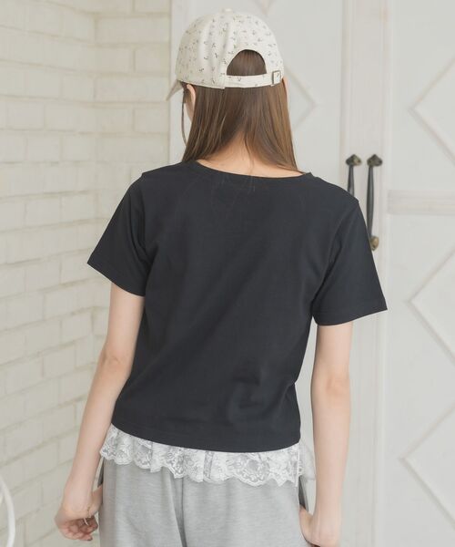 ems excite(エムズエキサイト)の「ラインストーンロゴTEE(Tシャツ/カットソー・レディース・レッド/オフホワイト/ブラック・FREE)」の10枚目の写真
