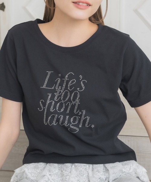 セール】ラインストーンロゴTEE（Tシャツ/カットソー）｜ems excite