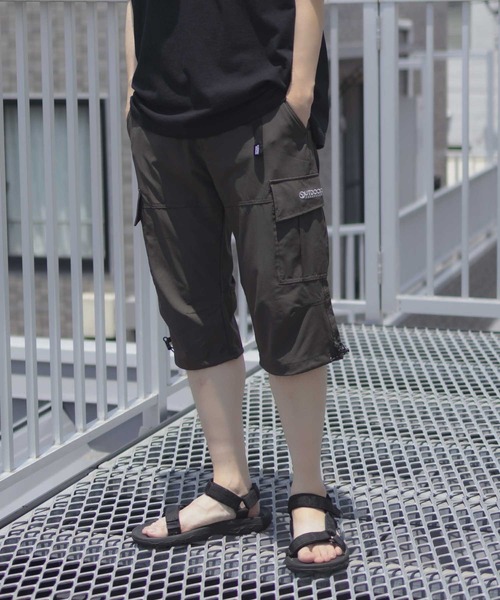 OUTDOOR PRODUCTS(アウトドアプロダクツ)の「OUTDOOR PRODUCTS ポリリップストレッチカーゴクロップドパンツ【UVカット ドライ】(カーゴパンツ・メンズ・ブラック/カーキ/グレイッシュベージュ・M/L/XL)」の16枚目の写真