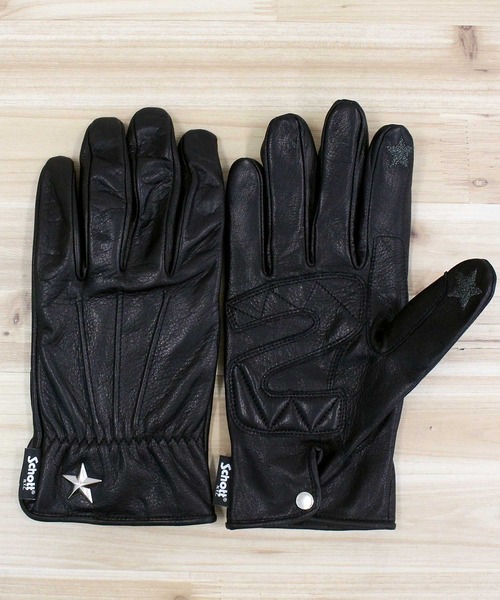Schott(ショット)の「ONESTAR GLOVE(手袋・メンズ・ブラック・M/L/S)」の3枚目の写真