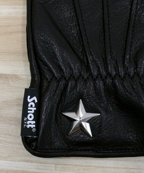 Schott(ショット)の「ONESTAR GLOVE(手袋・メンズ・ブラック・M/L/S)」の4枚目の写真