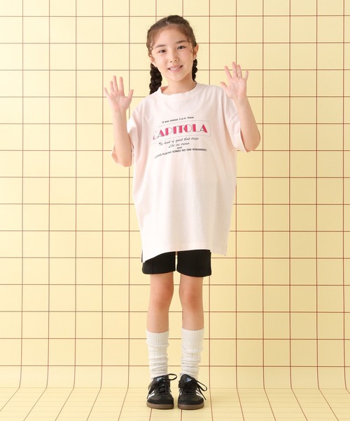 LEPSIM（レプシィム）の「【KIDS】ピンタックリブサイクルパンツ　578677（その他パンツ・キッズ・ブラック/イエロー/オレンジ・130/120/140）」の4枚目の写真