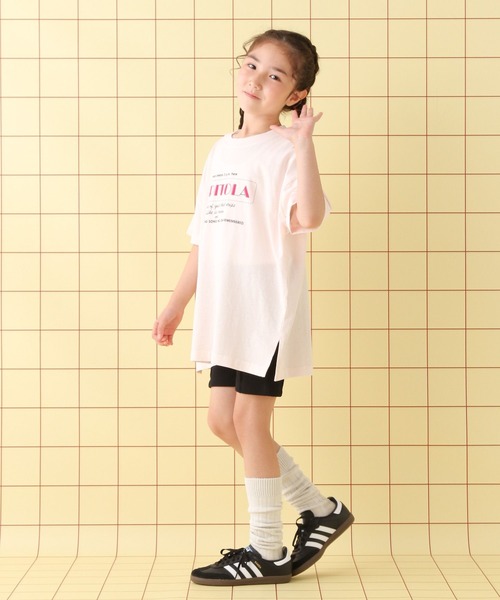 LEPSIM（レプシィム）の「【KIDS】ピンタックリブサイクルパンツ　578677（その他パンツ・キッズ・ブラック/イエロー/オレンジ・130/120/140）」の5枚目の写真