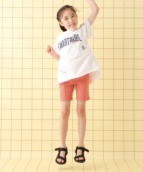 LEPSIM（レプシィム）の「【KIDS】ピンタックリブサイクルパンツ　578677（その他パンツ・キッズ・ブラック/イエロー/オレンジ・130/120/140）」の13枚目の写真