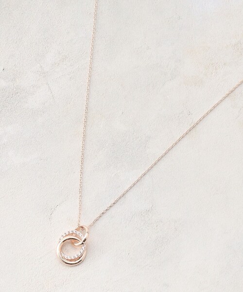 grove(グローブ)の「サークルキュービックビジューネックレス(ネックレス・レディース・ピンクゴールド/シルバー/ゴールド・00)」の3枚目の写真