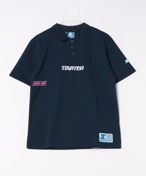 ポロシャツ 「STARTER GOLF」スターターゴルフ STARTERロゴ刺繍半袖ポロシャツ SG-123009 メンズ レディース 送料無料STARTER GOLF スターターゴルフカットソー ロン