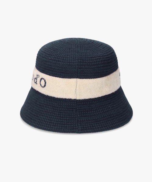 Chapeau d' O（シャポードオー）の「Chapeau d' O  TM Jacquard Logo Bucket / シャポードオー（ハット・レディース・ワイン/ベージュ/ネイビー・M/57.5cm）」の15枚目の写真