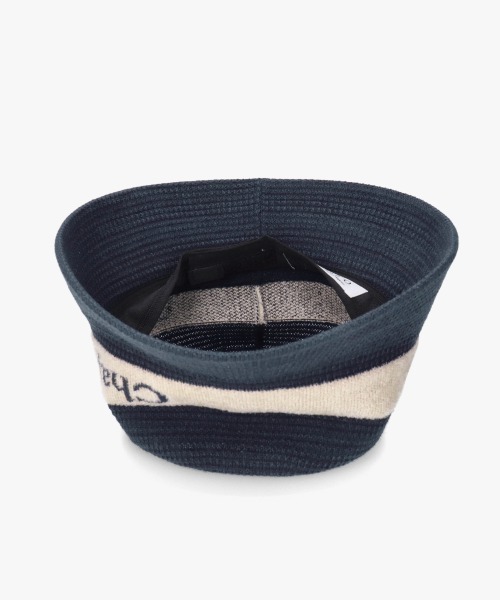 Chapeau d' O（シャポードオー）の「Chapeau d' O  TM Jacquard Logo Bucket / シャポードオー（ハット・レディース・ワイン/ベージュ/ネイビー・M/57.5cm）」の21枚目の写真