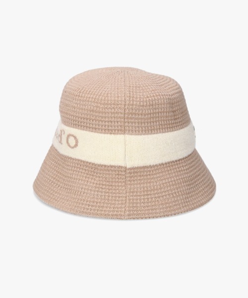 Chapeau d' O（シャポードオー）の「Chapeau d' O  TM Jacquard Logo Bucket / シャポードオー（ハット・レディース・ワイン/ベージュ/ネイビー・M/57.5cm）」の6枚目の写真
