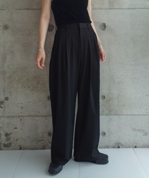 ZOZOMARKET（ゾゾマーケット）の「ZOZOMARKET by RIKA-ファインツイルワイドスラックス（スラックス）」