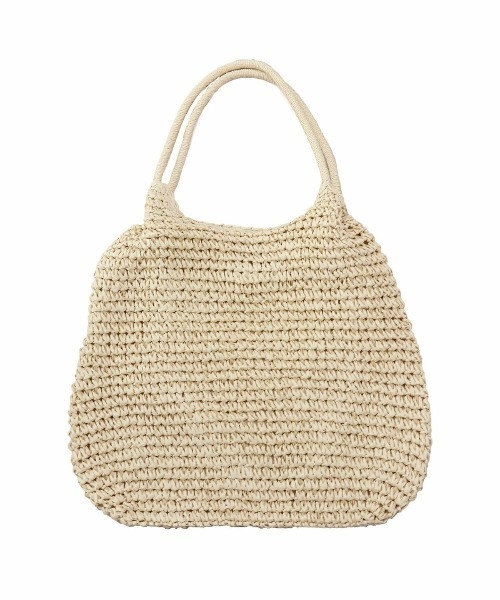 ISOOK(アイスー)の「ラタンバスケットバッグ (kiharu select) / バスケットバッグ かごバッグ トートバッグ キャメル アイボリー 茶 白(かごバッグ・レディース・キャメル/アイボリー・FREE)」の9枚目の写真