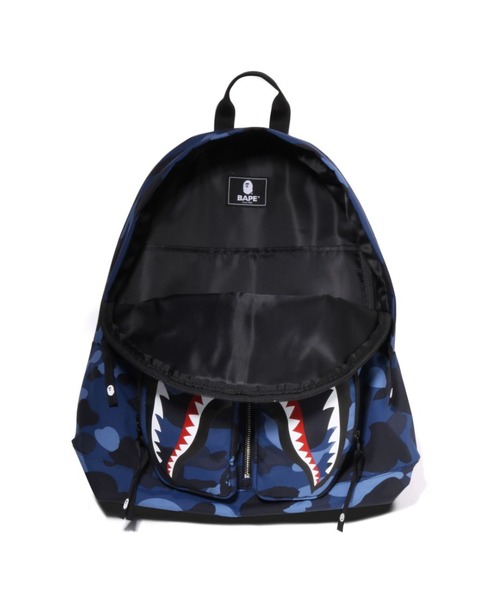 新品未使用 タグ付 アベイシングエイプ バックパック カモ シャーク COLOR CAMO SHARK DAYPACK（バックパック/リュック）｜A BATHING