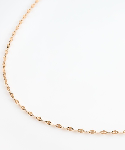 K10ピンクゴールド チェーンネックレス (60cm)（ネックレス）｜4