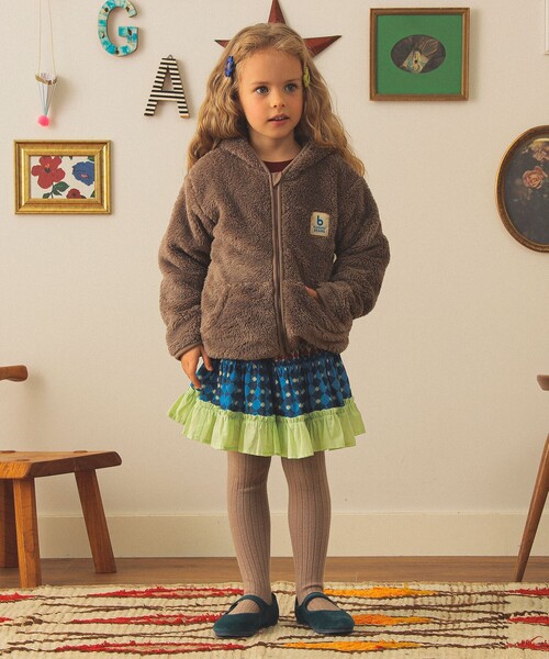 こども ビームス（コドモビームス）の「ジップ ボア フーディ 2025FW（70～110cm）（その他アウター・キッズ・ホワイト系その他5/ブラウン系その他4・70/80/90t/100/110）」の10枚目の写真