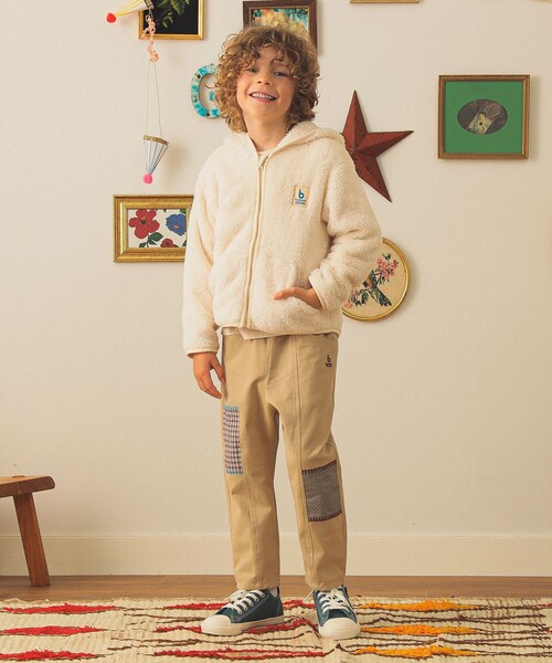 こども ビームス（コドモビームス）の「ジップ ボア フーディ 2025FW（70～110cm）（その他アウター・キッズ・ホワイト系その他5/ブラウン系その他4・70/80/90t/100/110）」の13枚目の写真