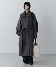 Lui's | ビーバーメルトンボリュームコート(ステンカラーコート)