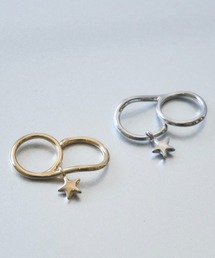 mellowneon（メロウネオン）の「スターチャームダブルフィンガーリング（リング）」