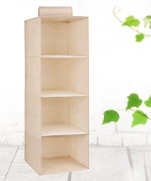 shoppinggo（ショッピングゴー）の「吊り下げ収納 4吊り下げ式衣類収納袋 カバン収納袋 クローゼット（収納グッズ）」