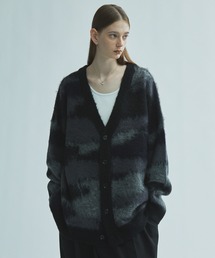 CIASENSE（シアセンス）の「mohair touch abstract loose shaggy cardigan / モヘアタッチアブストラクト ルーズ シャギーカーディガン（カーディガン/ボレロ）」