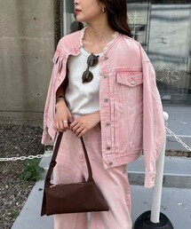 fredy emue フレディ エミュ　ノーカラー　デニムジャケット　Gジャン trim_ofnls_itemec852aeccaf711e