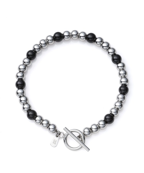 LION HEART（ライオンハート）の「【限定展開】“LH-1”インナーチェーンビーズブレスレット（6mm）/ステンレススティール【LION HEART / ライオンハート】（ブレスレット・メンズ・ターコイズブルー/ダークブラック/ライトブラック・ONE SIZE）」の4枚目の写真