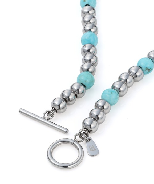 LION HEART（ライオンハート）の「【限定展開】“LH-1”インナーチェーンビーズブレスレット（6mm）/ステンレススティール【LION HEART / ライオンハート】（ブレスレット・メンズ・ターコイズブルー/ダークブラック/ライトブラック・ONE SIZE）」の12枚目の写真