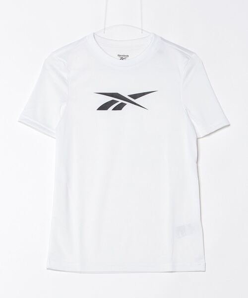 Reebok(リーボック)の「ロゴ トレーニング Tシャツ / CASIDY CORE SS TOP(Tシャツ/カットソー・レディース・ブラック/パープル/ホワイト・MEDIUM/SMALL/X-SMALL)」の1枚目の写真
