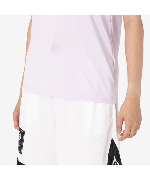 Reebok（リーボック）の「ロゴ トレーニング Tシャツ / CASIDY CORE SS TOP（Tシャツ/カットソー・レディース・ブラック/パープル・MEDIUM/SMALL/X-SMALL）」の12枚目の写真