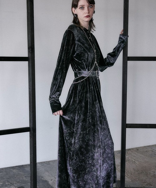 ベロアワンピース | ベロアワンピース Lola roir(ミーロワール)の