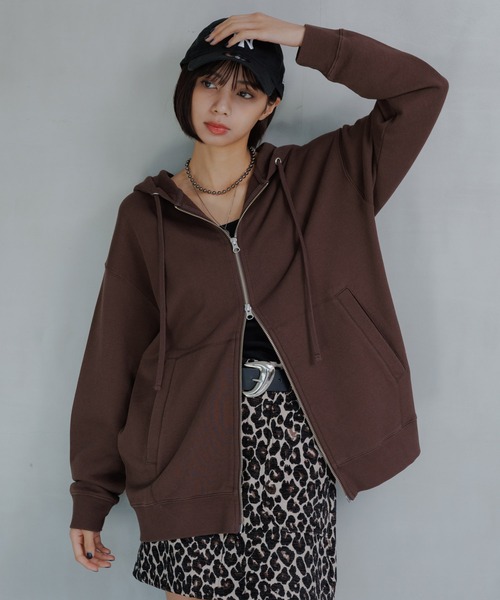 セール】クラフトスウェットWZIPパーカー/フーディ 【ミドル・ロング丈