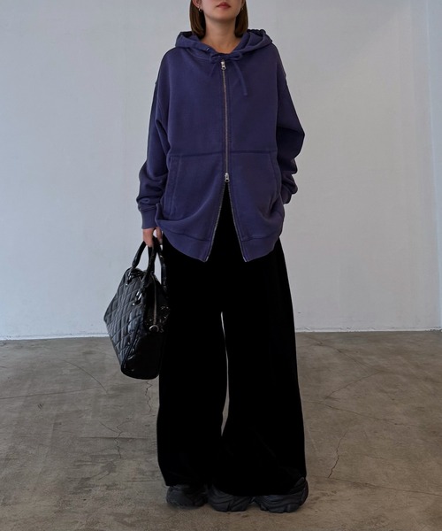 クラフトスウェットWZIPパーカー/フーディ 【ミドル・ロング丈の選べる