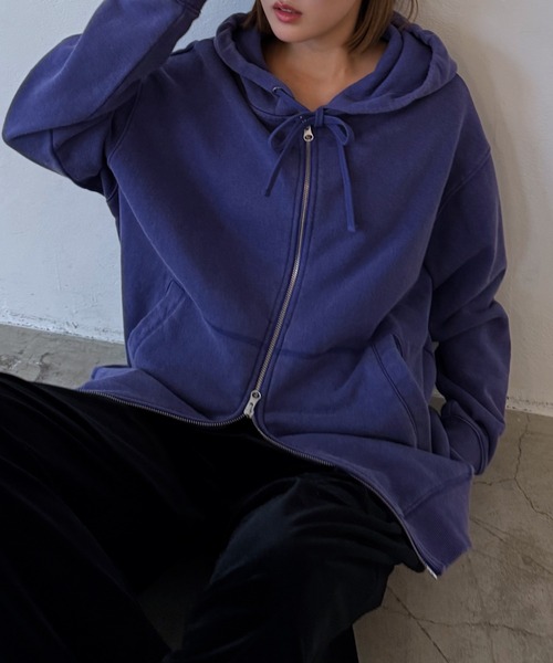 セール】クラフトスウェットWZIPパーカー/フーディ 【ミドル・ロング丈