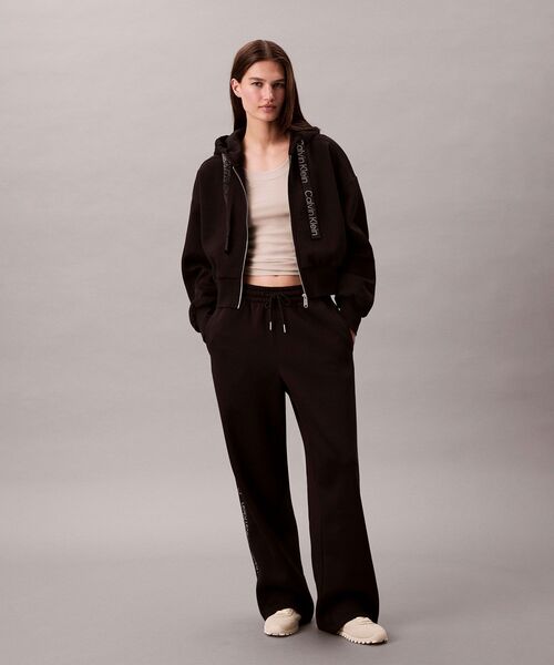 Calvin Klein(カルバン・クライン)の「ロングスウェットパンツ(スウェットパンツ・レディース・グレー/ブラック・M/S/XS)」の6枚目の写真